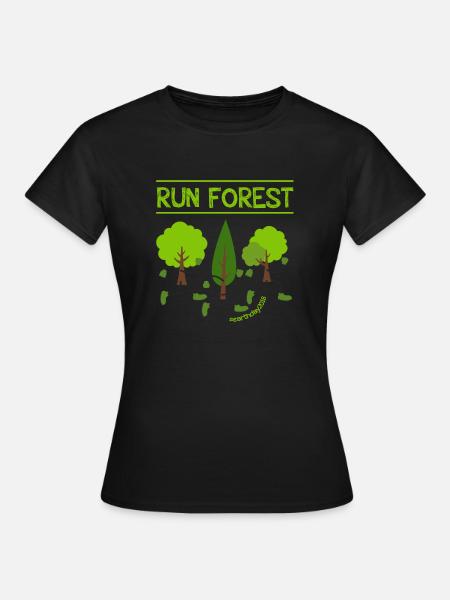 Run Forest Run Earth Day 2018-shirt - cadeau - Vrouwen T-shirt - zwart
