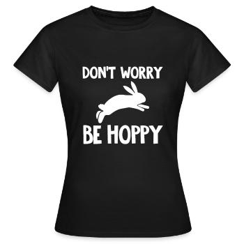 Hase Kaninchen Spruch - Frauen T-Shirt - Schwarz - Vorne - AI Model Female 172 dark (172cm)