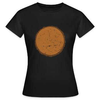 Forester Forest worker Lumberjack Forester - Women's T-Shirt - black - Front - AI Model Female 172 dark (172cm)
