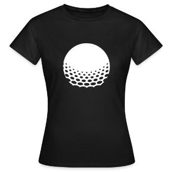 Golfer Golf Golfen - Frauen T-Shirt - Schwarz - Vorne - AI Model Female 172 dark (172cm)