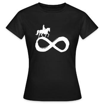 Dressage cavalier cavalier cavalier - T-shirt Femme - noir - Devant - AI Model Female 172 dark (172cm)