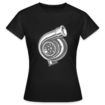 Tuning - Frauen T-Shirt - Schwarz - Vorne - AI Model Female 172 dark (172cm)