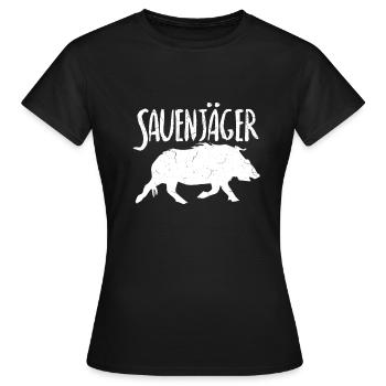 Permis de chasse chasse chasse chasse cerf - T-shirt Femme - noir - Devant - AI Model Female 172 dark (172cm)