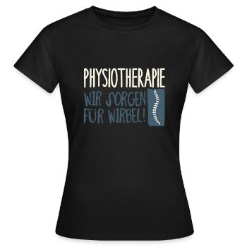 Physiotherapeut - Frauen T-Shirt - Schwarz - Vorne - AI Model Female 172 dark (172cm)
