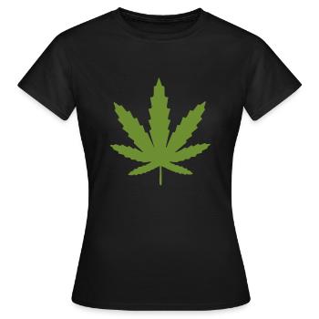 smoke pot - Women's T-Shirt - black - Front - AI Model Female 172 dark (172cm)