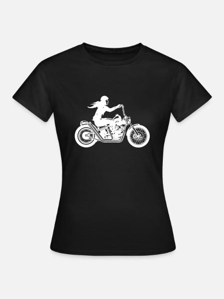 motocicleta - T-shirt dam - svart
