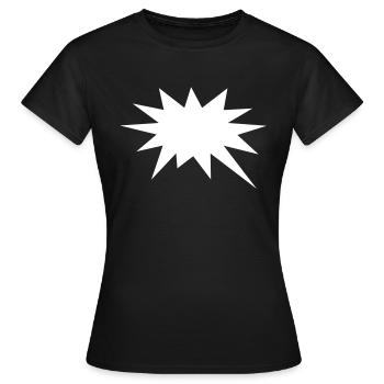 Speechbubble, bulle discour, votre texte, comics - T-shirt Femme - noir - Devant - AI Model Female 172 dark (172cm)