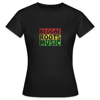 Reggae Roots Music - Women's T-Shirt - black - Front - AI Model Female 172 dark (172cm)