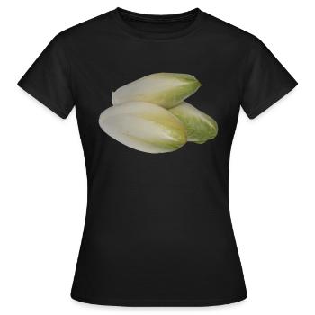 salad salad lettuce halloween vegetables vegetables12 - Women's T-Shirt - black - Front - AI Model Female 172 dark (172cm)