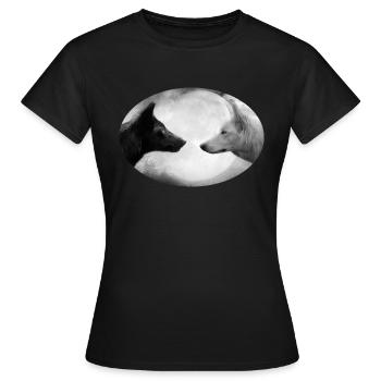 loup - T-shirt Femme - noir - Devant - AI Model Female 172 dark (172cm)
