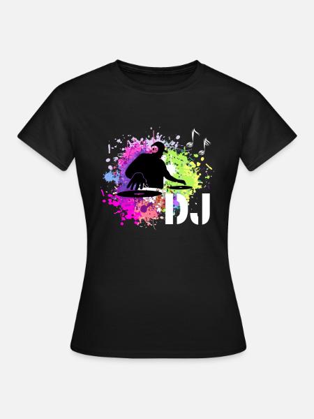 DJ disc jockey - T-shirt Femme - noir