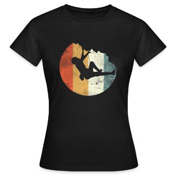 Geschenk Kletterer Boulderer klettern bouldern - Frauen T-Shirt - Schwarz - Vorne - AI Model Female 172 dark (172cm)
