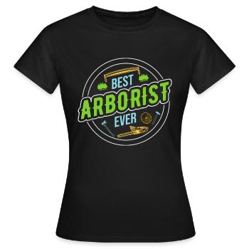 Bûcheron Bûcheron Tronçonneuse - T-shirt Femme - noir - Devant - AI Model Female 172 dark (172cm)