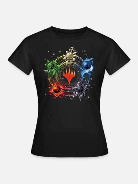 Magic: The Gathering Color Pie De La Magie - Dame-T-shirt - sort