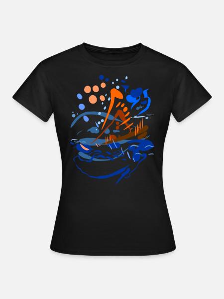 Abstract - Women's T-Shirt - black