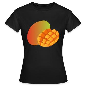 veggie Veggie mangue fruits8 - T-shirt Femme - noir - Devant - AI Model Female 172 dark (172cm)