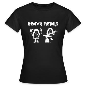 Heavy metals heavy metals elements gift - Women's T-Shirt - black - Front - AI Model Female 172 dark (172cm)