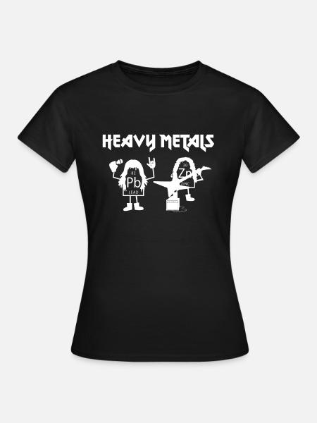 Heavy metals heavy metals elements gift - Women's T-Shirt - black