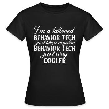 Thérapeute comportementaliste Thérapeute - T-shirt Femme - noir - Devant - AI Model Female 172 dark (172cm)