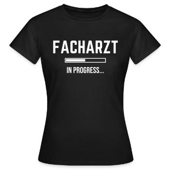 Spécialiste en Progrès - T-shirt Femme - noir - Devant - AI Model Female 172 dark (172cm)