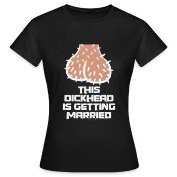 Conception de cadeaux JGA pour hommes drôles - T-shirt Femme - noir - Devant - AI Model Female 172 dark (172cm)