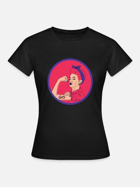 Feminist Feminismus Feministin - Dame-T-shirt - sort