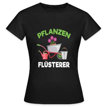 Pflanzen Flüsterer Gärtner Beet Garten - Frauen T-Shirt - Schwarz - Vorne - AI Model Female 172 dark (172cm)