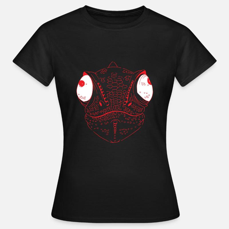 Chameleon reptile lizard terrarium - Women's T-Shirt - black