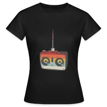 Télécommande RC voiture modèle de voiture rétro - T-shirt Femme - noir - Devant - AI Model Female 172 dark (172cm)