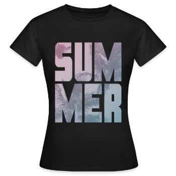 summer - Women's T-Shirt - black - Front - AI Model Female 172 dark (172cm)