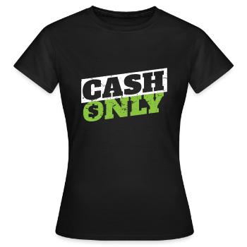 Échange d'argent seulement Millionaire Trader Stock Exchange - T-shirt Femme - noir - Devant - AI Model Female 172 dark (172cm)