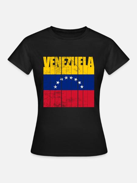 Venezuela Flagge - Frauen T-Shirt - Schwarz