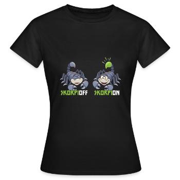 Scorpion Scorpion Scorpion Insecte - T-shirt Femme - noir - Devant - AI Model Female 172 dark (172cm)