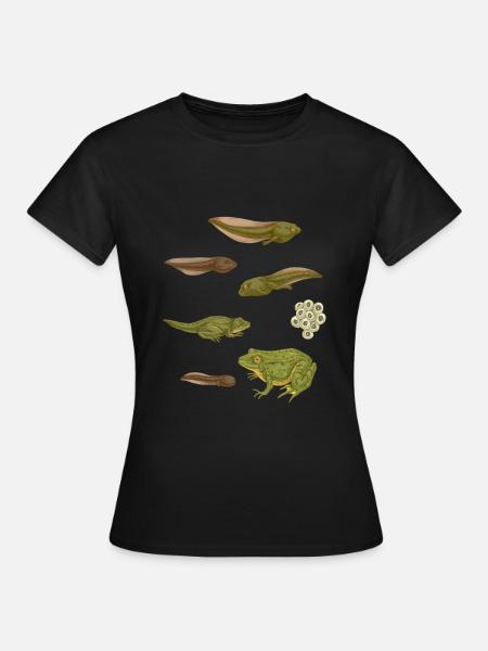 Frosch Tier Laubfrosch Amphibie Quak - Frauen T-Shirt - Schwarz