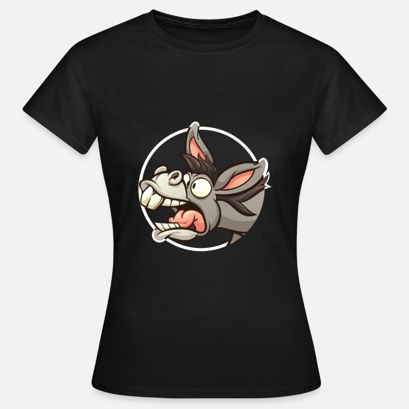 Funny Donkey Donkey Mule - Women's T-Shirt - black