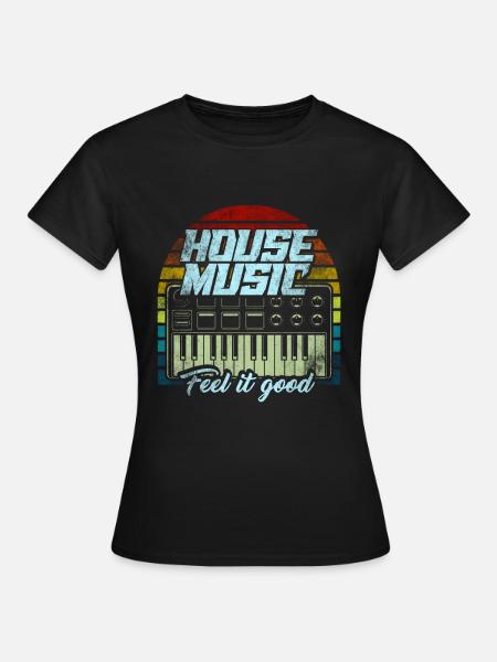 House Musik - Frauen T-Shirt - Schwarz