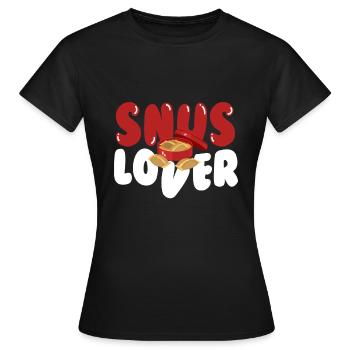 Snus Lover Tabac Nicotine - T-shirt Femme - noir - Devant - AI Model Female 172 dark (172cm)
