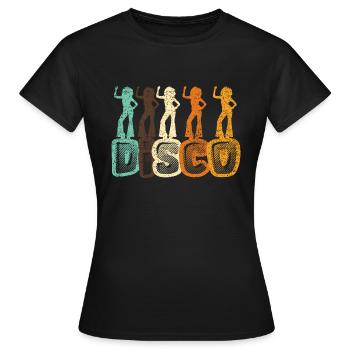 Discothèque - T-shirt Femme - noir - Devant - AI Model Female 172 dark (172cm)