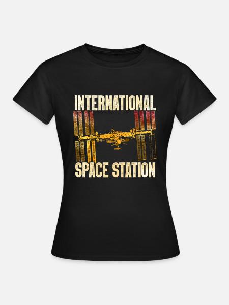 ISS - Station spatiale internationale - T-shirt Femme - noir