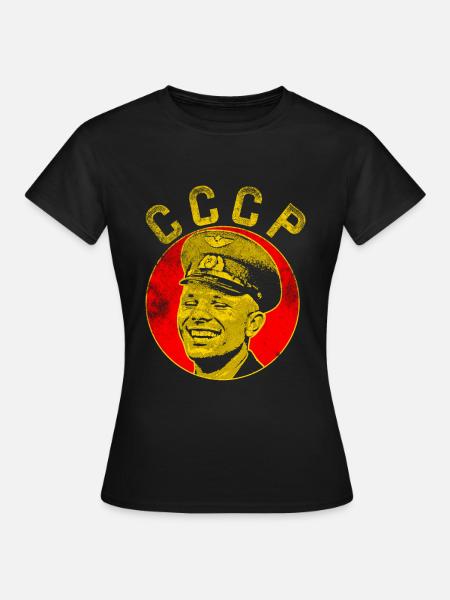 Juri Gagarin - Frauen T-Shirt - Schwarz
