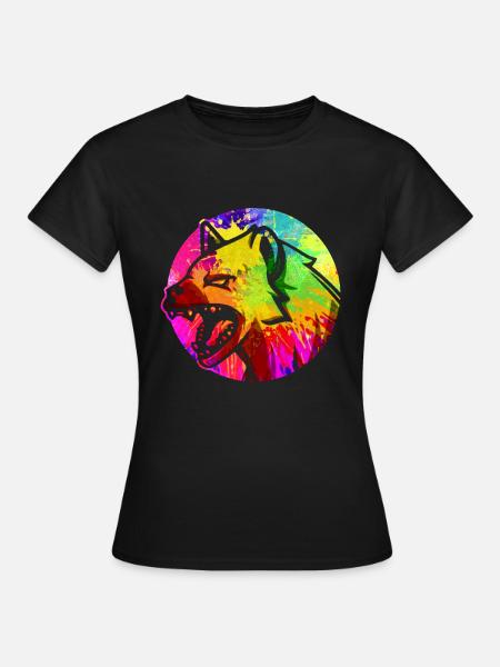 Hyäne - Frauen T-Shirt - Schwarz