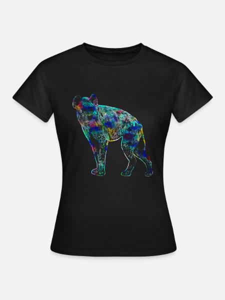 Hyäne - Frauen T-Shirt - Schwarz