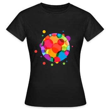 Point de jour Point Point - T-shirt Femme - noir - Devant - AI Model Female 172 dark (172cm)