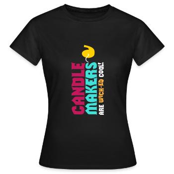 Candle Makers Cool Candle Maker Candles - Women's T-Shirt - black - Front - AI Model Female 172 dark (172cm)