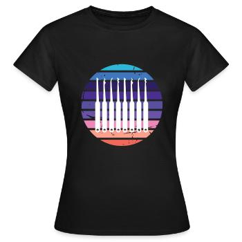 Lockpicking Retro Lockpicking Lockpicker - Women's T-Shirt - black - Front - AI Model Female 172 dark (172cm)