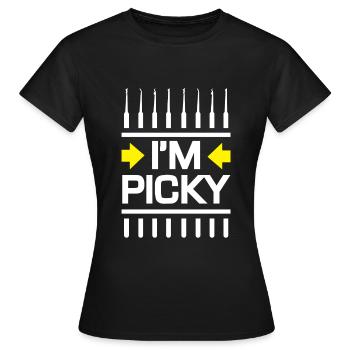 IM Picky Lockpicking Lockpicker - Women's T-Shirt - black - Front - AI Model Female 172 dark (172cm)