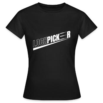 Lockpicker Lockpicking Lockpicker - Women's T-Shirt - black - Front - AI Model Female 172 dark (172cm)