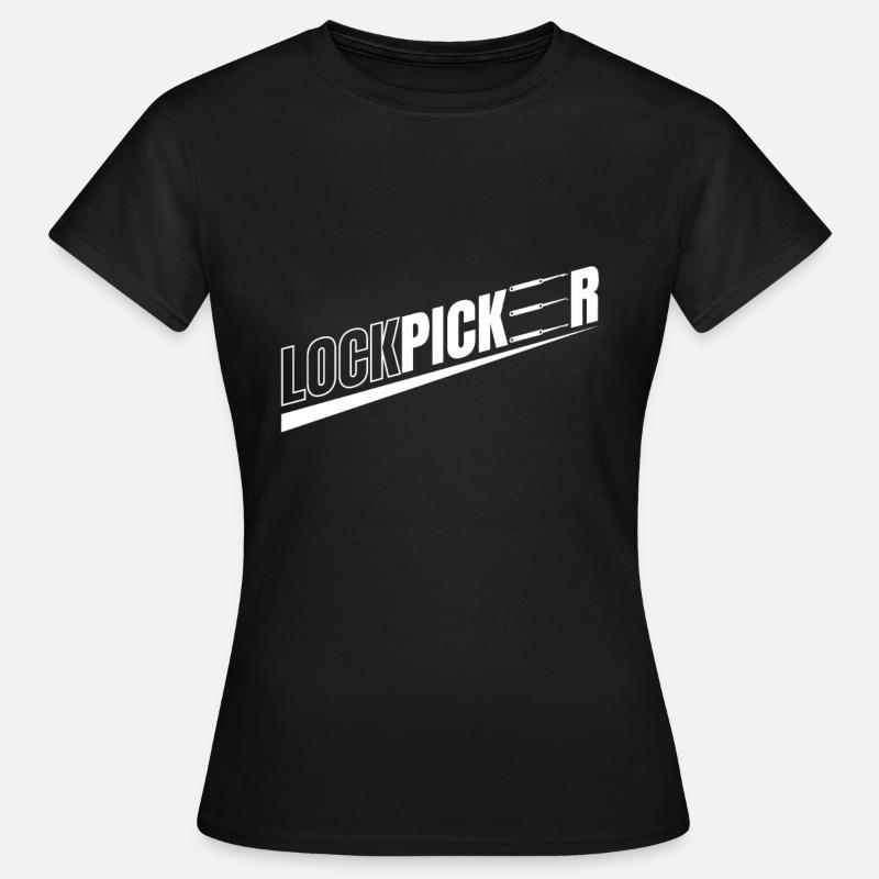Lockpicker Lockpicking Lockpicker - Frauen T-Shirt - Schwarz