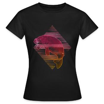 Lamantin - Lamantin - T-shirt Femme - noir - Devant - AI Model Female 172 dark (172cm)