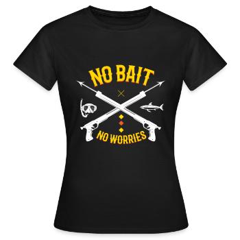 Pas d’appât Pêche au harpon Harpoon Diver - T-shirt Femme - noir - Devant - AI Model Female 172 dark (172cm)